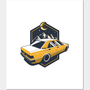 Yellow 190E Classic Posters and Art